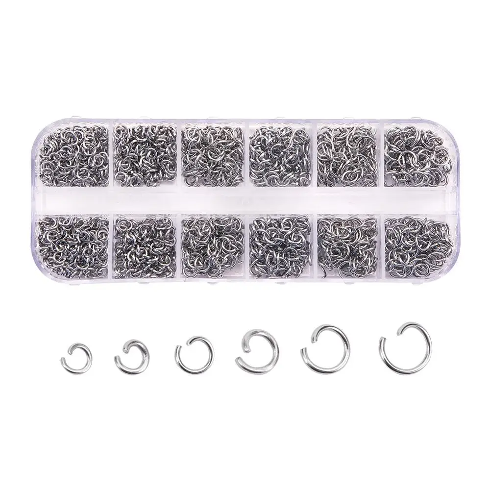304 Stainless Steel Jump Rings Jewelry Accessories for Necklaces Bracelets Jewelry Making 4~6x0.7~0.8mm about 10g/2compartment
304 Stainless Steel Jump Rings Jewelry Accessories for Necklaces Bracelets Jewelry Making 4~6x0.7~0.8mm about 10g/2compartment