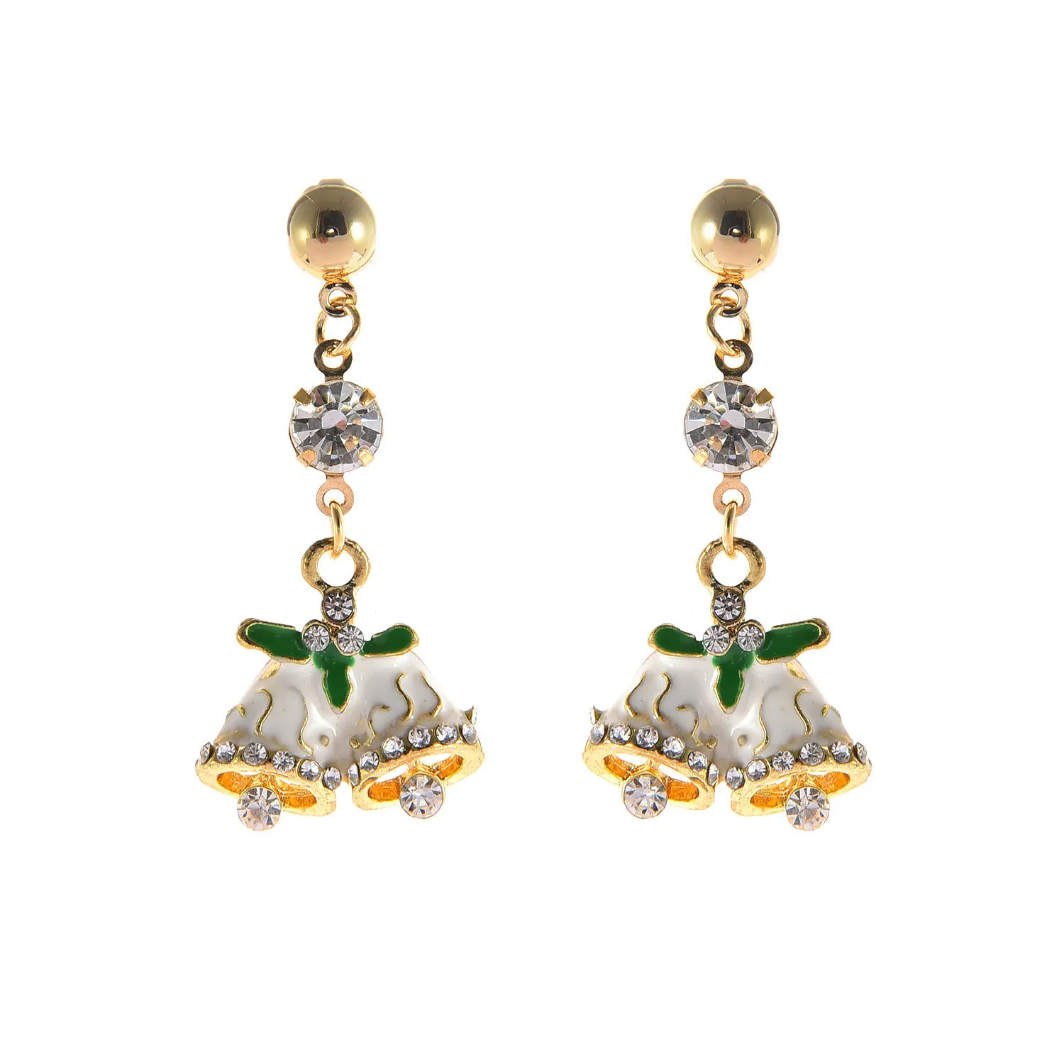 Christmas Bell Crystal Drop Earrings For Women Fashion Creative Pendant Stud Earring Set Women's Trendy Party Charm Jewelry Gift
Christmas Bell Crystal Drop Earrings For Women Fashion Creative Pendant Stud Earring Set Women's Trendy Party Charm Jewelry Gift