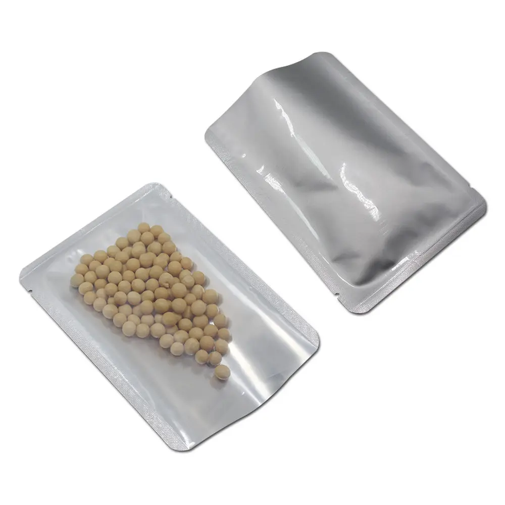 100PCS/ Lot Top Open Vacuum Heat Sealed Pure Mylar Foil Bags Clear Seal Plastic Bag Sugar Coffee Powder Spice Package Pouches
100PCS/ Lot Top Open Vacuum Heat Sealed Pure Mylar Foil Bags Clear Seal Plastic Bag Sugar Coffee Powder Spice Package Pouches