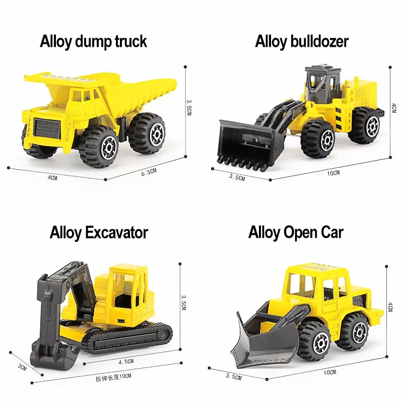 2021 NEW 4PCS engineering vehicle toys alloy truck durable toys child shock-proof car friction power model car for childern
2021 NEW 4PCS engineering vehicle toys alloy truck durable toys child shock-proof car friction power model car for childern