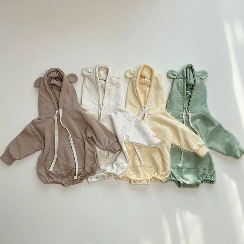 Newborn Infant Baby Boys Girls Pure Color Hooded Rompers Clothing Spring Autumn Kids Boy Girl Long Sleeve Rompers Clothes
Newborn Infant Baby Boys Girls Pure Color Hooded Rompers Clothing Spring Autumn Kids Boy Girl Long Sleeve Rompers Clothes