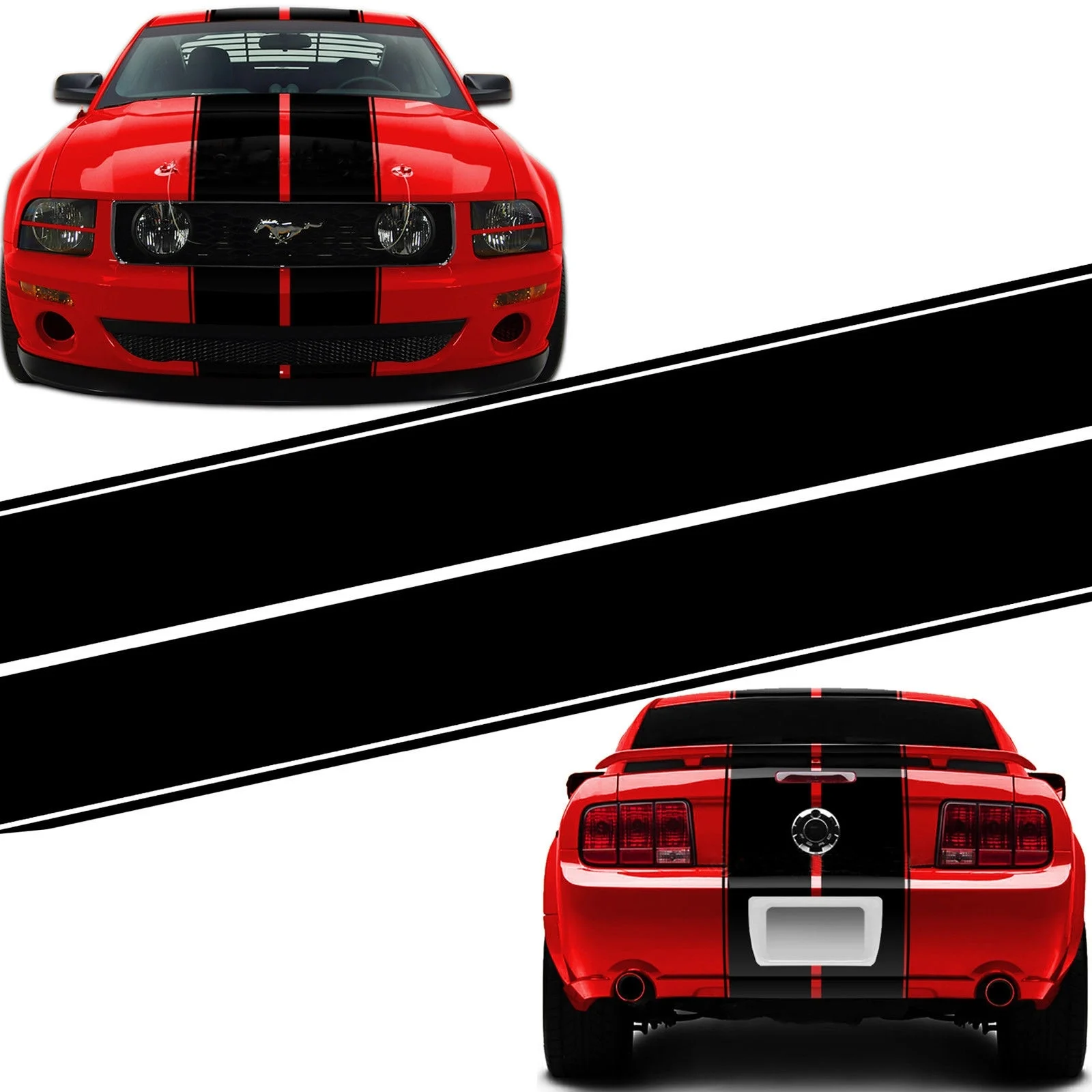 1 комплект JDM Dual Racing Strip внешний корпус автомобиля багажник капот крыша наклейка d Mustang
1 комплект JDM Dual Racing Strip внешний корпус автомобиля багажник капот крыша наклейка d Mustang