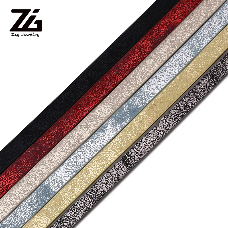 ZG 1pcs 120 x 8mm Flat PU Leather Cord & Rope Diy Jewelry Findings Accessories Fashion Jewelry Making Material for Bracelet 
ZG 1pcs 120 x 8mm Flat PU Leather Cord & Rope Diy Jewelry Findings Accessories Fashion Jewelry Making Material for Bracelet
