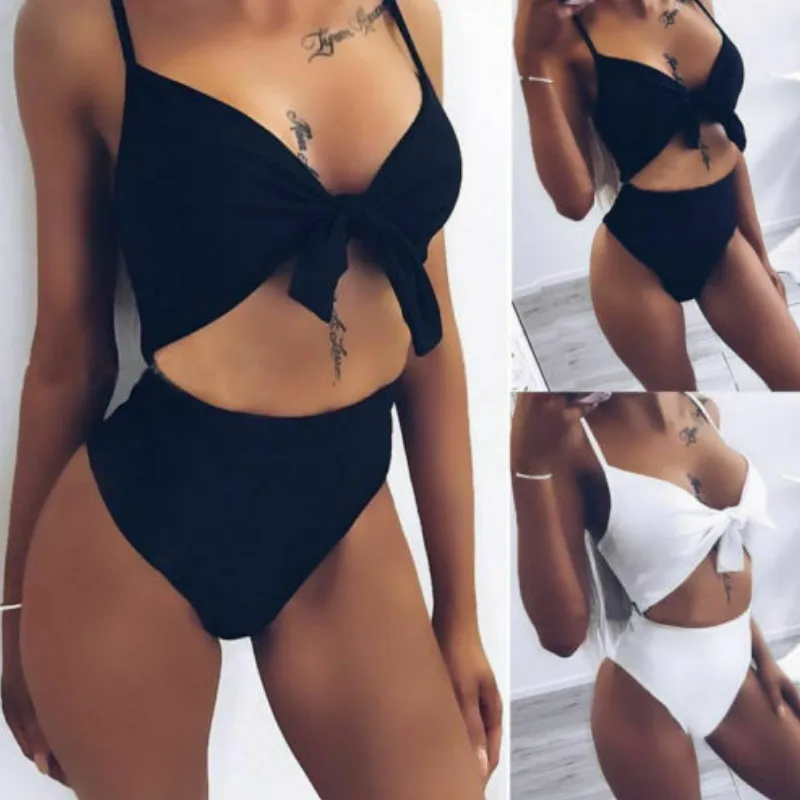Womens One Piece Bikini Push Up Beachwear Swimsuit Bathing Suit Swimwear Bowknot Hollow Bandage Swimwear Swimsuit White Black
Womens One Piece Bikini Push Up Beachwear Swimsuit Bathing Suit Swimwear Bowknot Hollow Bandage Swimwear Swimsuit White Black