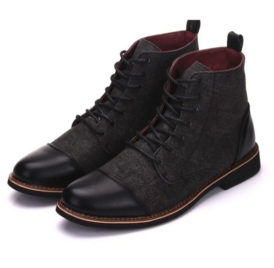 New Men Ankle Boots Spring Autumn Casual Lace Up Shoes Booties Oxfords Fashion Leather Boots Men Boots Large Size 39-48
New Men Ankle Boots Spring Autumn Casual Lace Up Shoes Booties Oxfords Fashion Leather Boots Men Boots Large Size 39-48