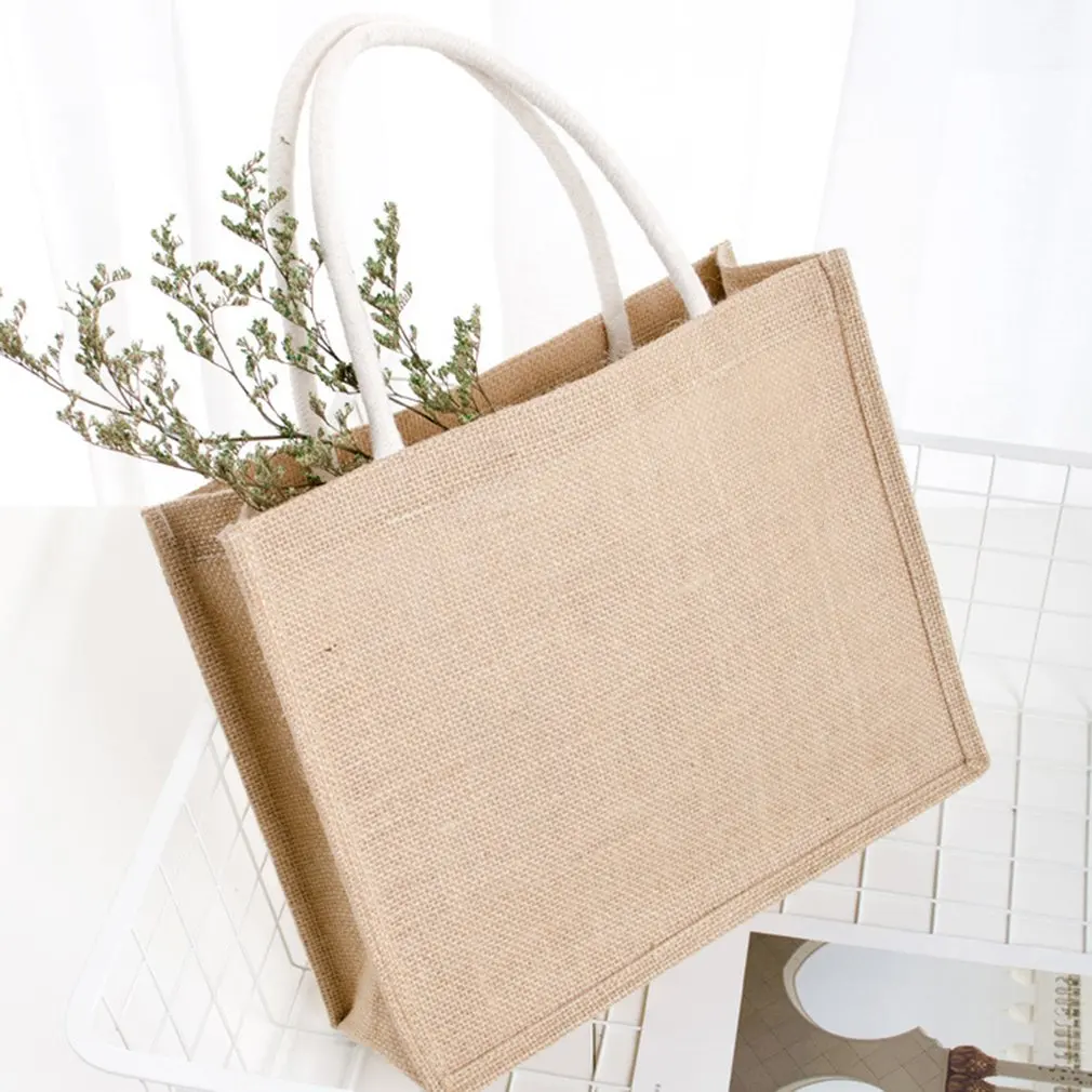 Women Multifunction Jute Tote Fruit Vegetable Storage Shopping Bag Portable Handbag
Women Multifunction Jute Tote Fruit Vegetable Storage Shopping Bag Portable Handbag
