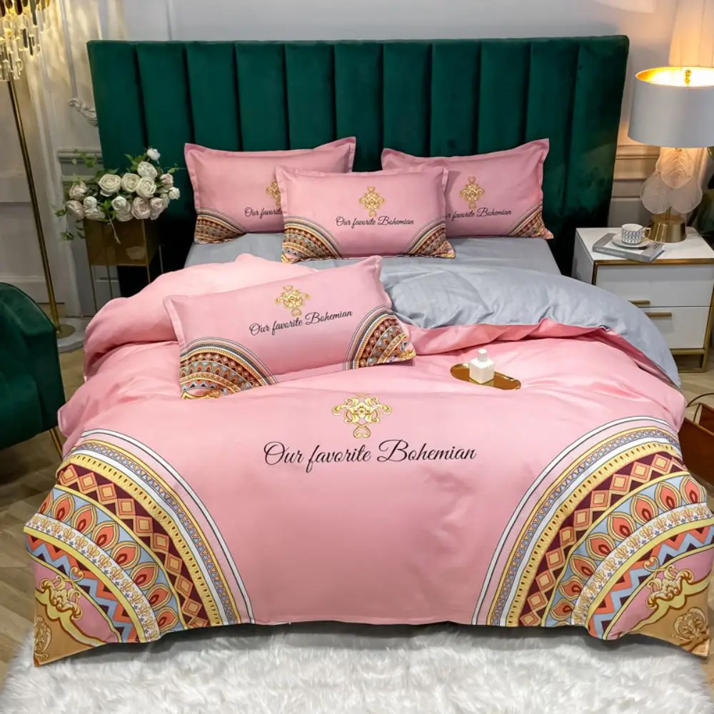 60 Tribute Cotton European Style Light Luxury 4-Piece Bedding Set Double Full King Size Adult Sheet Bedding Linens 2010
60 Tribute Cotton European Style Light Luxury 4-Piece Bedding Set Double Full King Size Adult Sheet Bedding Linens 2010