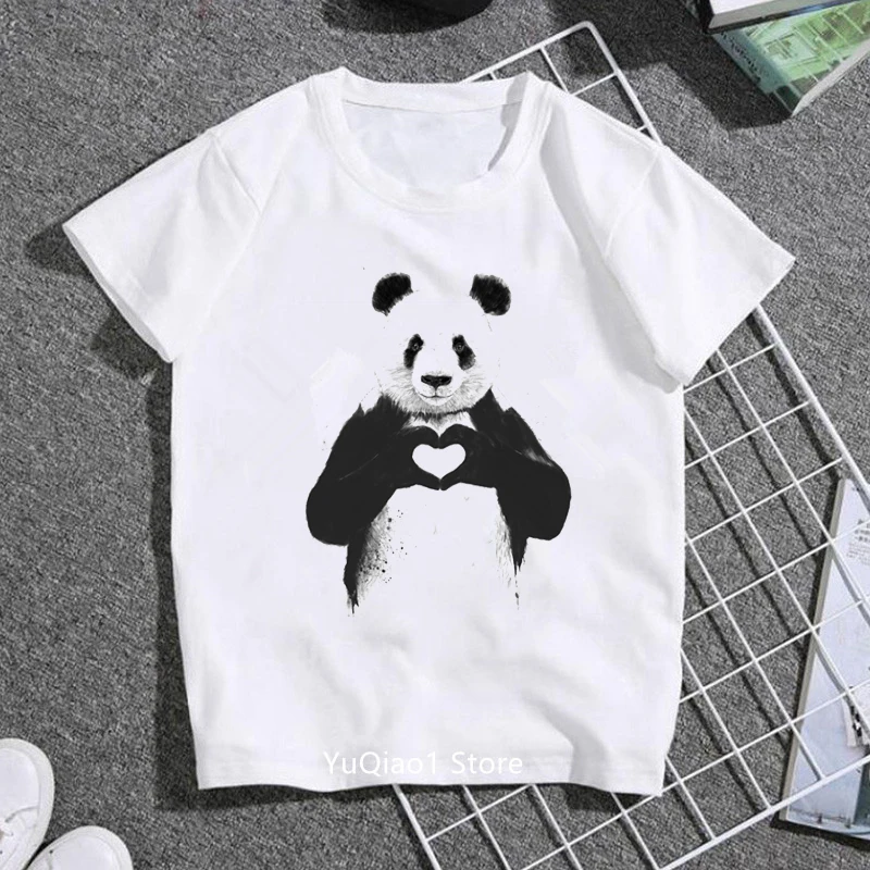 Повседневная футболка для девочек и мальчиков Unisrx Kawaii забавная Футболка с принтом панды из мультфильмов детская Милая футболка в стиле Хар...
Повседневная футболка для девочек и мальчиков Unisrx Kawaii забавная Футболка с принтом панды из мультфильмов детская Милая футболка в стиле Хар...