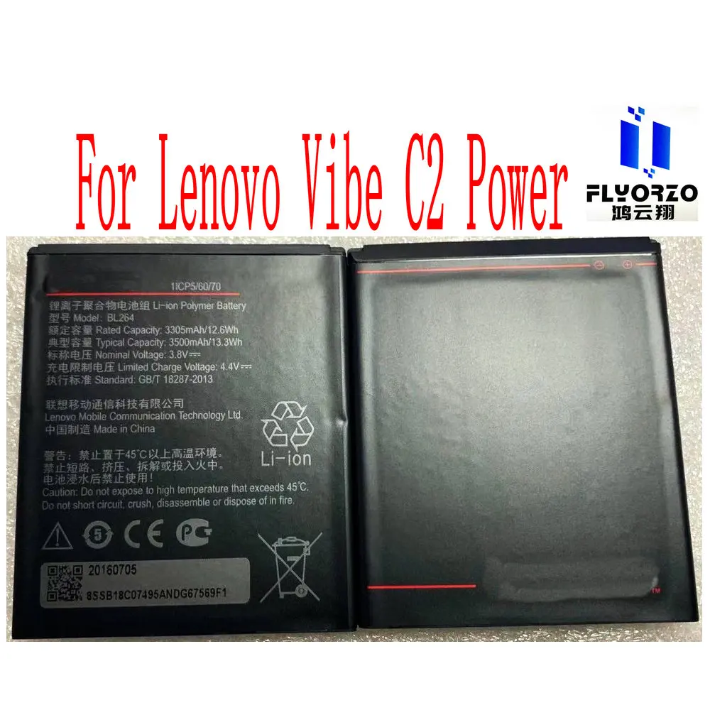 100% Brand new high quality 3500mAh BL264 Battery For Lenovo Vibe C2 Power Mobile Phone
100% Brand new high quality 3500mAh BL264 Battery For Lenovo Vibe C2 Power Mobile Phone