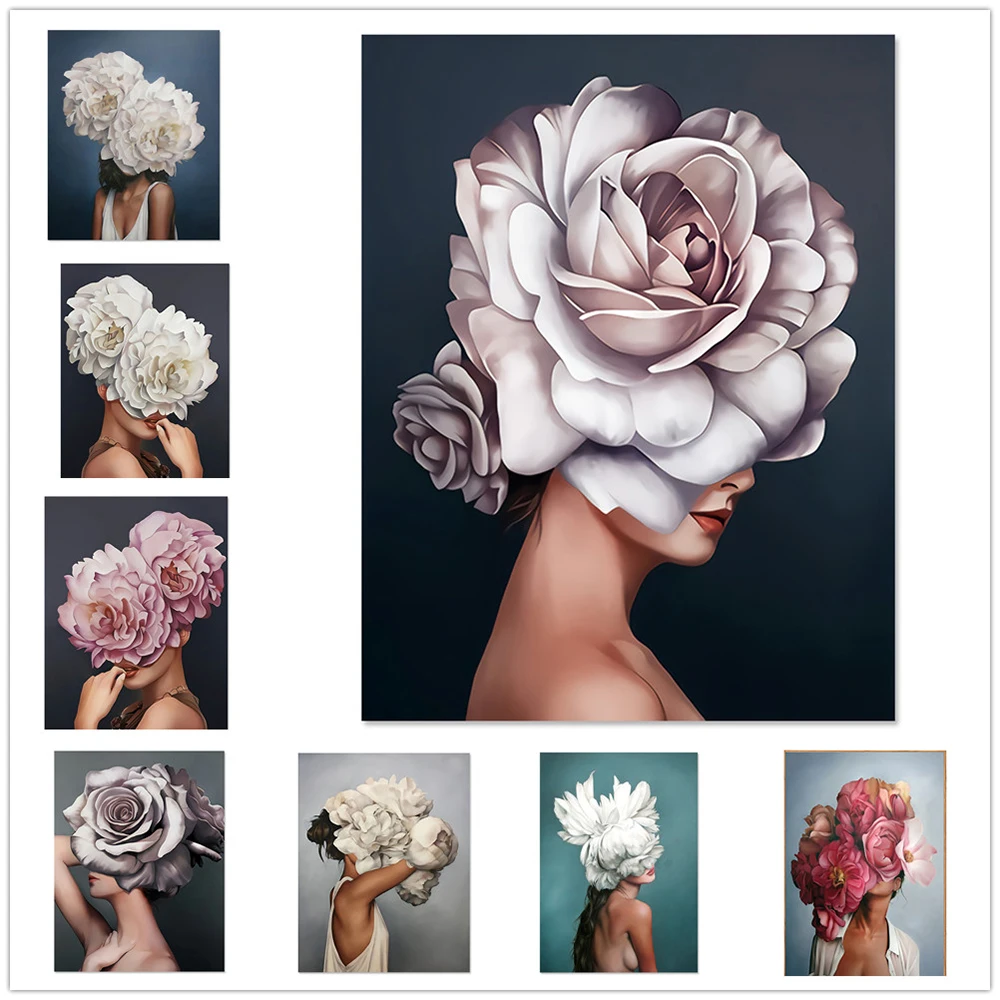 Modern Peony Flowers Women Wall Art Canvas Painting Fashion Girl Nordic Poster Wall Pictures For Living Room Home Decor Unframed
Modern Peony Flowers Women Wall Art Canvas Painting Fashion Girl Nordic Poster Wall Pictures For Living Room Home Decor Unframed