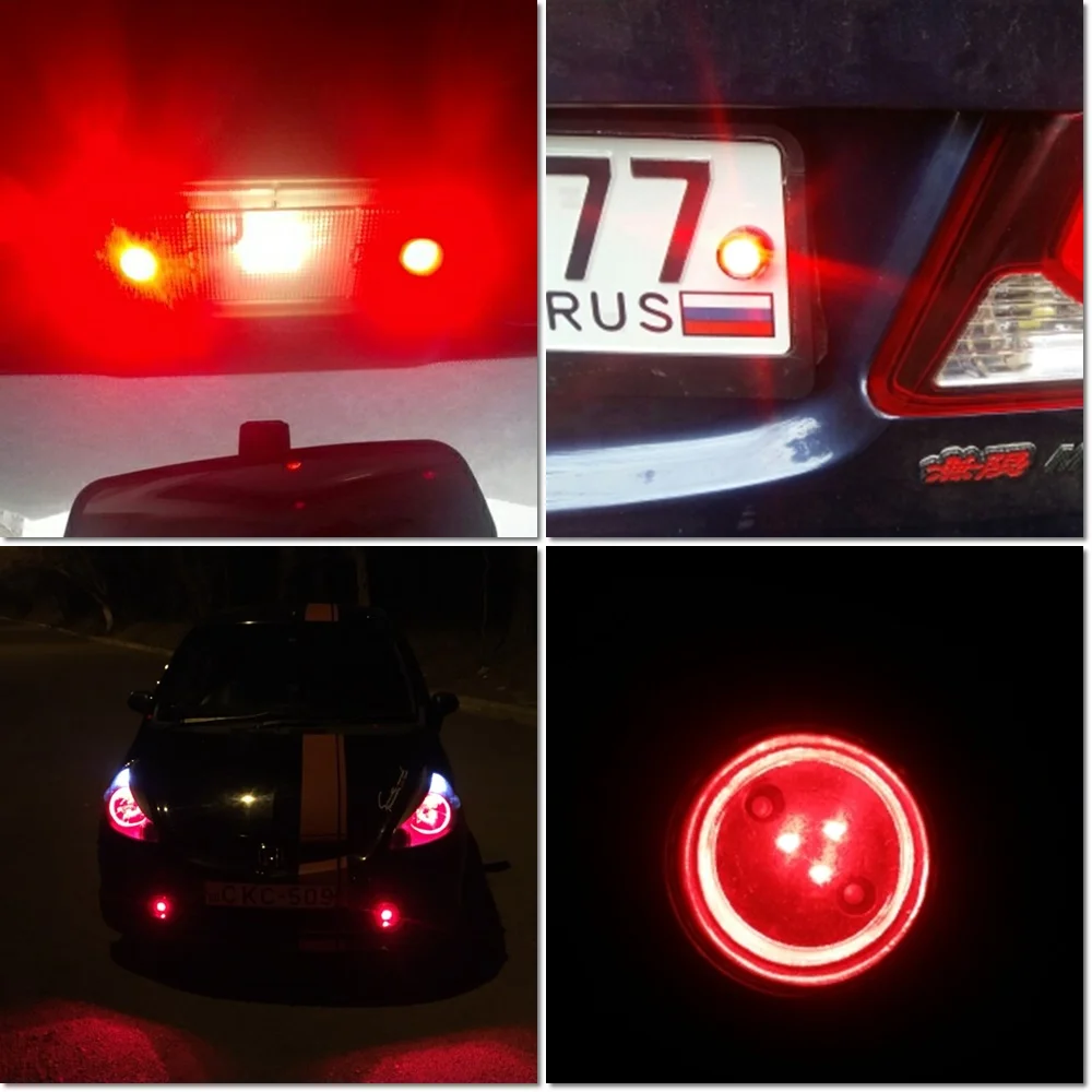 

2pc 3W Led Eagle Eyes DRL Daytime Running Lights For All Car Model Backup Reversing Parking Turn Signal Automobiles Lamps