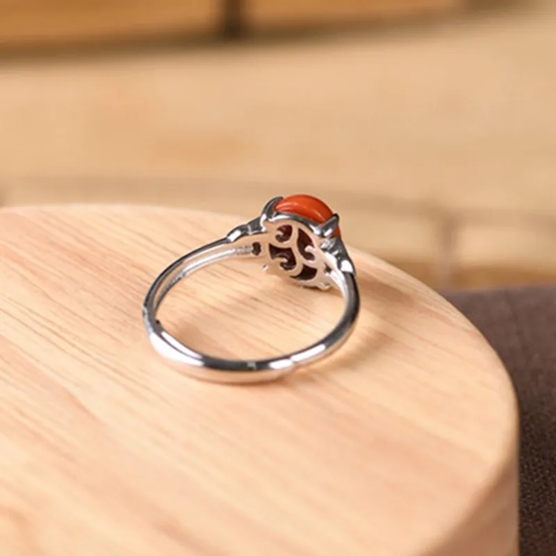 V.YA Real 925 Sterling Silver Fashion Art Cloisonne Leaf Open Ring Retro South Red Agate Female Elegant Wedding Ring Jewelry
V.YA Real 925 Sterling Silver Fashion Art Cloisonne Leaf Open Ring Retro South Red Agate Female Elegant Wedding Ring Jewelry
