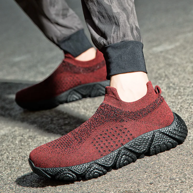 Ultra-light Men's Slip On Sock Running Shoes Knit Breathable Chunky Socks Sneakers Men Comfortable Fashion Sports Shoes For Men
Ultra-light Men's Slip On Sock Running Shoes Knit Breathable Chunky Socks Sneakers Men Comfortable Fashion Sports Shoes For Men