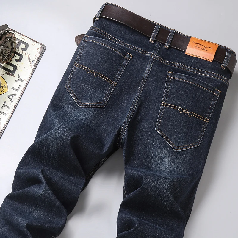 2020 autumn and winter new men's classic black/blue-black jeans high-quality cotton stretch regular slim men's brand trousers
2020 autumn and winter new men's classic black/blue-black jeans high-quality cotton stretch regular slim men's brand trousers