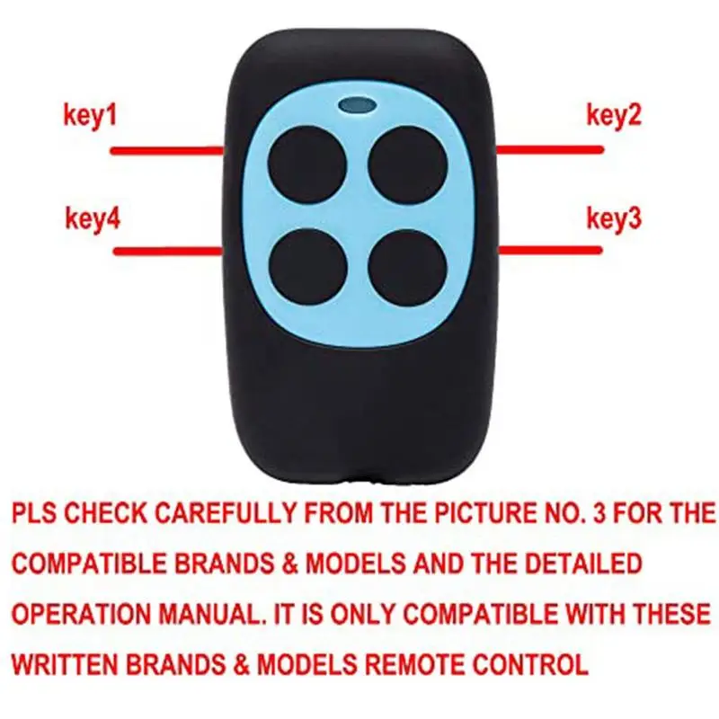 Cloning Electric Gate Garage Door Remote Control Key For 433MHZ/315MHZ Transmitter Rolling Opener Fob Command Code Duplicat V9B5
Cloning Electric Gate Garage Door Remote Control Key For 433MHZ/315MHZ Transmitter Rolling Opener Fob Command Code Duplicat V9B5
