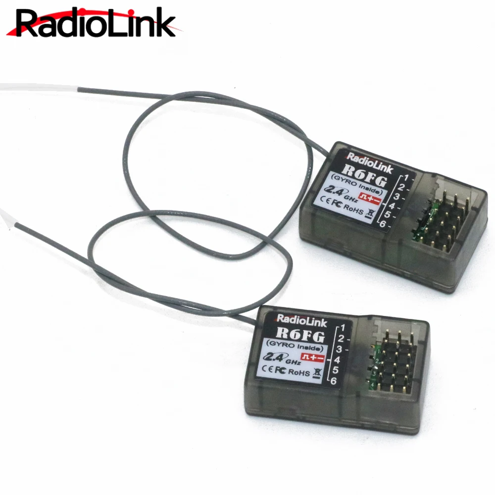 10 шт. Radiolink R6FG 2 4 ГГц 6 канальный приемник FHSS радио Управление Системы гироскопа
