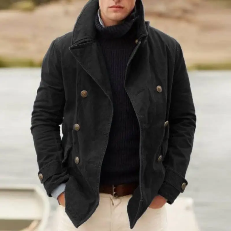 2020 European And American Men's Lapel Jacket Single Breasted Vintage Solid Color Coat Spring Autumn Male Hot Sale Windbreaker
2020 European And American Men's Lapel Jacket Single Breasted Vintage Solid Color Coat Spring Autumn Male Hot Sale Windbreaker