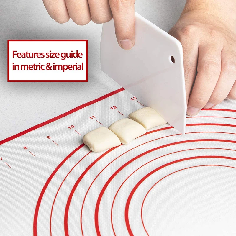 Silicone Baking Mat Pad Baking Sheet Pizza Dough Maker Pastry Kitchen Gadgets Non-Stick Rolling Dough Mat Cooking Tools Bakeware
Silicone Baking Mat Pad Baking Sheet Pizza Dough Maker Pastry Kitchen Gadgets Non-Stick Rolling Dough Mat Cooking Tools Bakeware