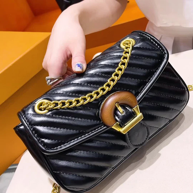 Luxury Designer Chain Crossbody Bags For Women Fashion Diamond Lattice Shoulder Bag Soft Leather Women Messenger Handbags Black
Luxury Designer Chain Crossbody Bags For Women Fashion Diamond Lattice Shoulder Bag Soft Leather Women Messenger Handbags Black