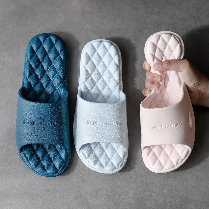 New flat bottom soft solid color couple casual home non-slip bathroom bath slippers 1983
New flat bottom soft solid color couple casual home non-slip bathroom bath slippers 1983