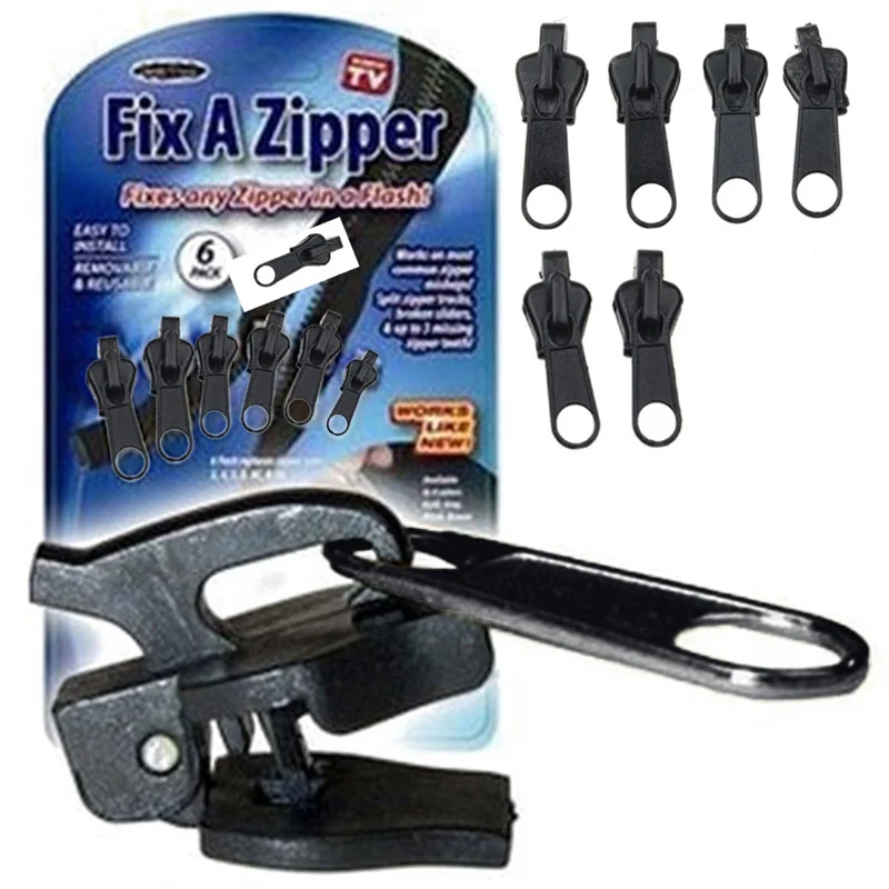 6 Pcs/set Instant Zippers Flexible Zipper Fix Clip Quick Fast Easy Fix Universal Zipper Dropshipping Fast Delivery
6 Pcs/set Instant Zippers Flexible Zipper Fix Clip Quick Fast Easy Fix Universal Zipper Dropshipping Fast Delivery