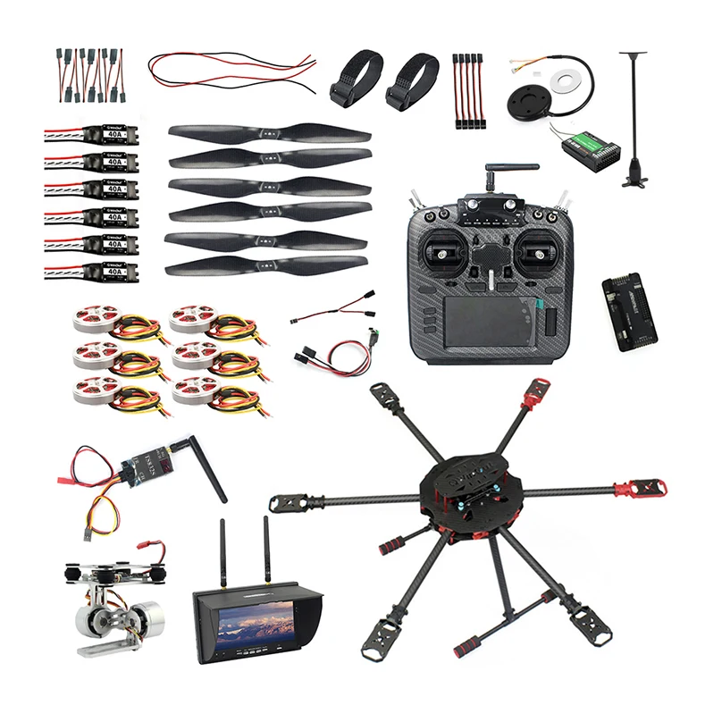 Q705 RTF Вертолет DIY гоночный Дрон комплект T18 PRO /AT9S/FS-i6/AT10 дистанционное управление APM