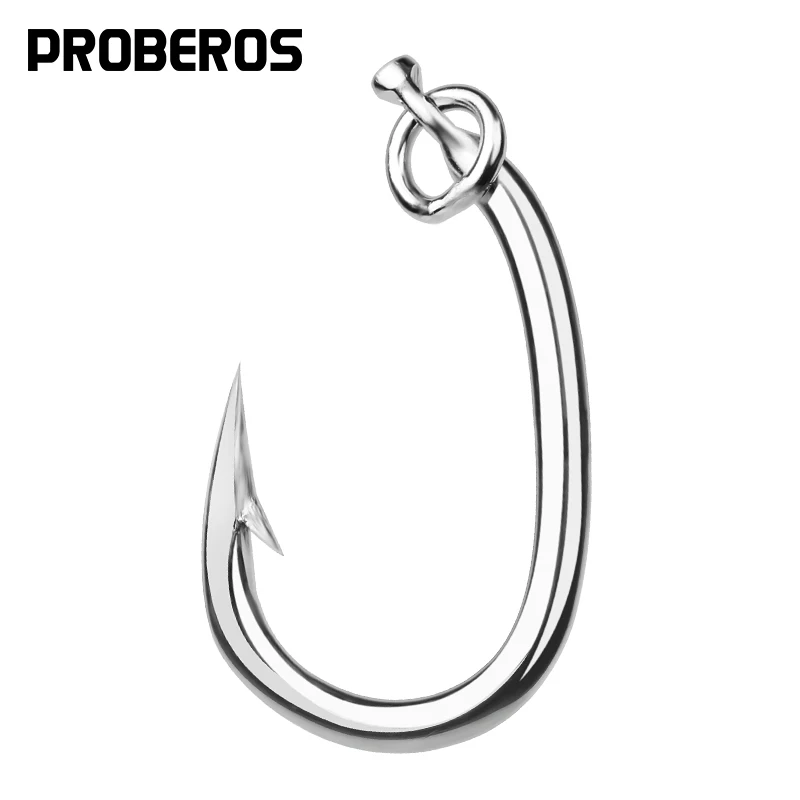 PROBEROS Brand Saltwater Fishing Hook 20pc Tuna Hook 10/0#-16/0# Model Stainless Steel Fishhook Made In Taiwan Fishing Hooks
PROBEROS Brand Saltwater Fishing Hook 20pc Tuna Hook 10/0#-16/0# Model Stainless Steel Fishhook Made In Taiwan Fishing Hooks