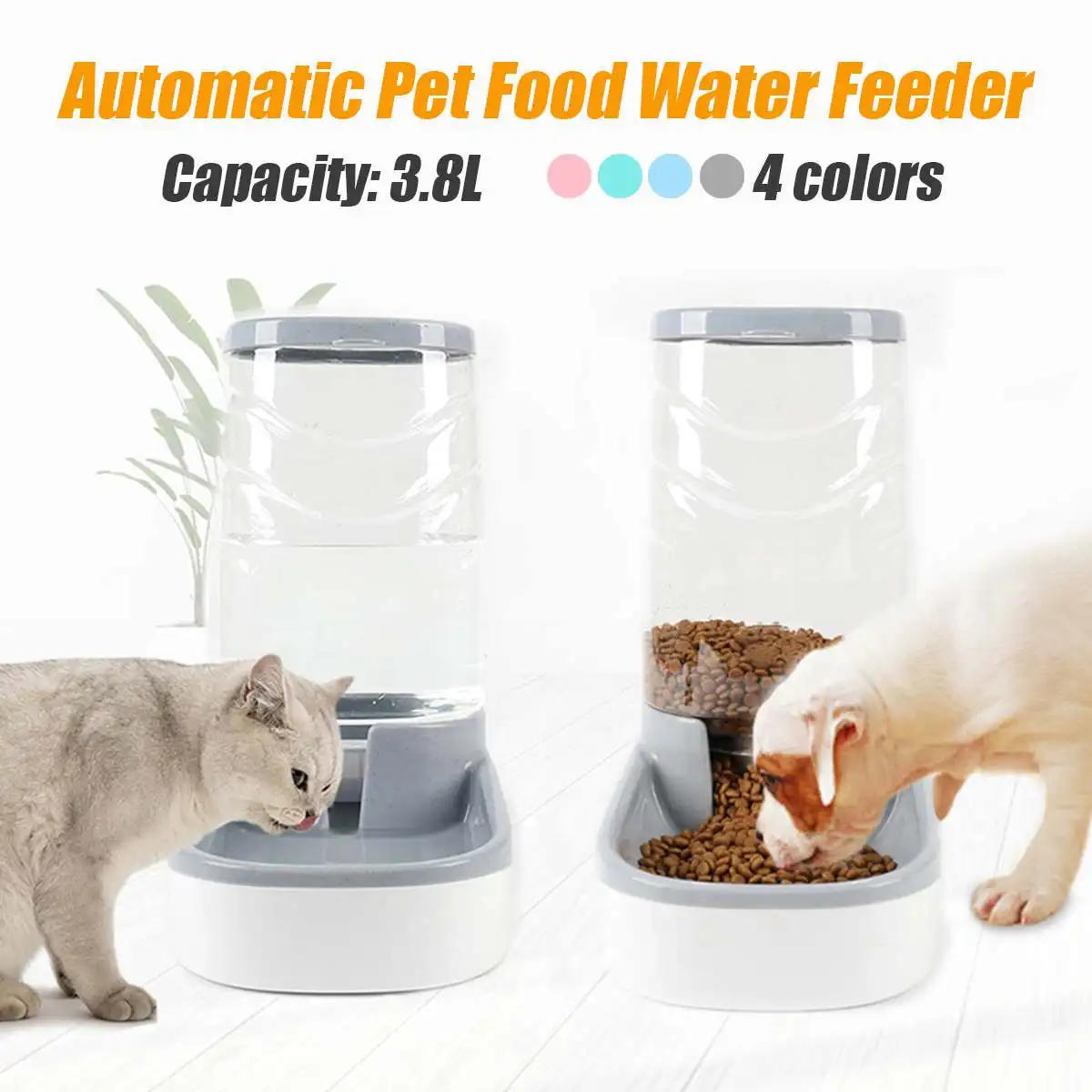 3.8L Pet Automatic Dog Feeders Large Capacity Cat Water Dispenser Bottle Feeding Bowls For Cat Dog Bowl Feeding And Drinking
3.8L Pet Automatic Dog Feeders Large Capacity Cat Water Dispenser Bottle Feeding Bowls For Cat Dog Bowl Feeding And Drinking