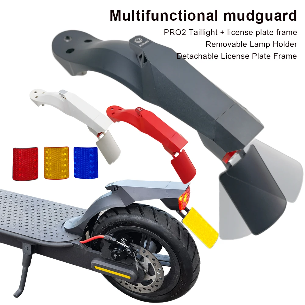 Electric Scooter Rear Fender Taillight Kit Tire Mudguard with Adjustable License Plate Holder for Xiaomi M365/Pro/Pro2
Electric Scooter Rear Fender Taillight Kit Tire Mudguard with Adjustable License Plate Holder for Xiaomi M365/Pro/Pro2