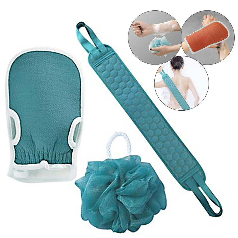 Three-piece Bath Towel Bathing Artifact Mud Scrubbing Exfoliating Gloves and Decontamination Bath Ball Combo Scrub Back Towel
Three-piece Bath Towel Bathing Artifact Mud Scrubbing Exfoliating Gloves and Decontamination Bath Ball Combo Scrub Back Towel