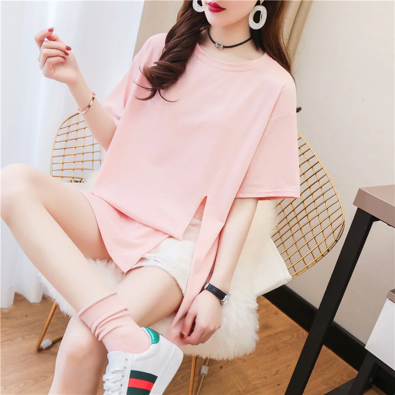 #2060 Pink White Blue Tshirts Women Short Sleeve O Neck Tshirts Ladies Casual Loose Tee Shirt Female Summer Cotton T Shirt Femme
#2060 Pink White Blue Tshirts Women Short Sleeve O Neck Tshirts Ladies Casual Loose Tee Shirt Female Summer Cotton T Shirt Femme