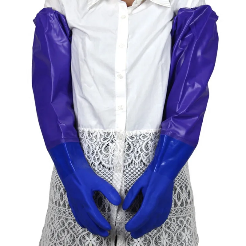 Thickened 65cm Long-sleeved Acid And Alkali Resitance Do Housework Cleaning Industry Fishery Rubber Protective Gloves 2pcs/pair
Thickened 65cm Long-sleeved Acid And Alkali Resitance Do Housework Cleaning Industry Fishery Rubber Protective Gloves 2pcs/pair