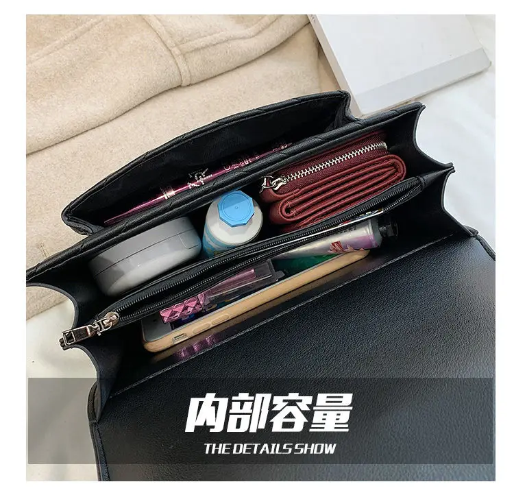 2021 new spring and summer fashion rhombus chain shoulder messenger bag PU material female designer casual handbag
2021 new spring and summer fashion rhombus chain shoulder messenger bag PU material female designer casual handbag