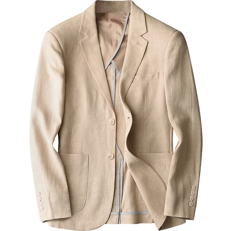 New Blazer Man 90% Linen 10% Cotton Suit Jacket Spring Autumn Casual Male Single Breasted High Quality Size M-4XL #HX1806
New Blazer Man 90% Linen 10% Cotton Suit Jacket Spring Autumn Casual Male Single Breasted High Quality Size M-4XL #HX1806