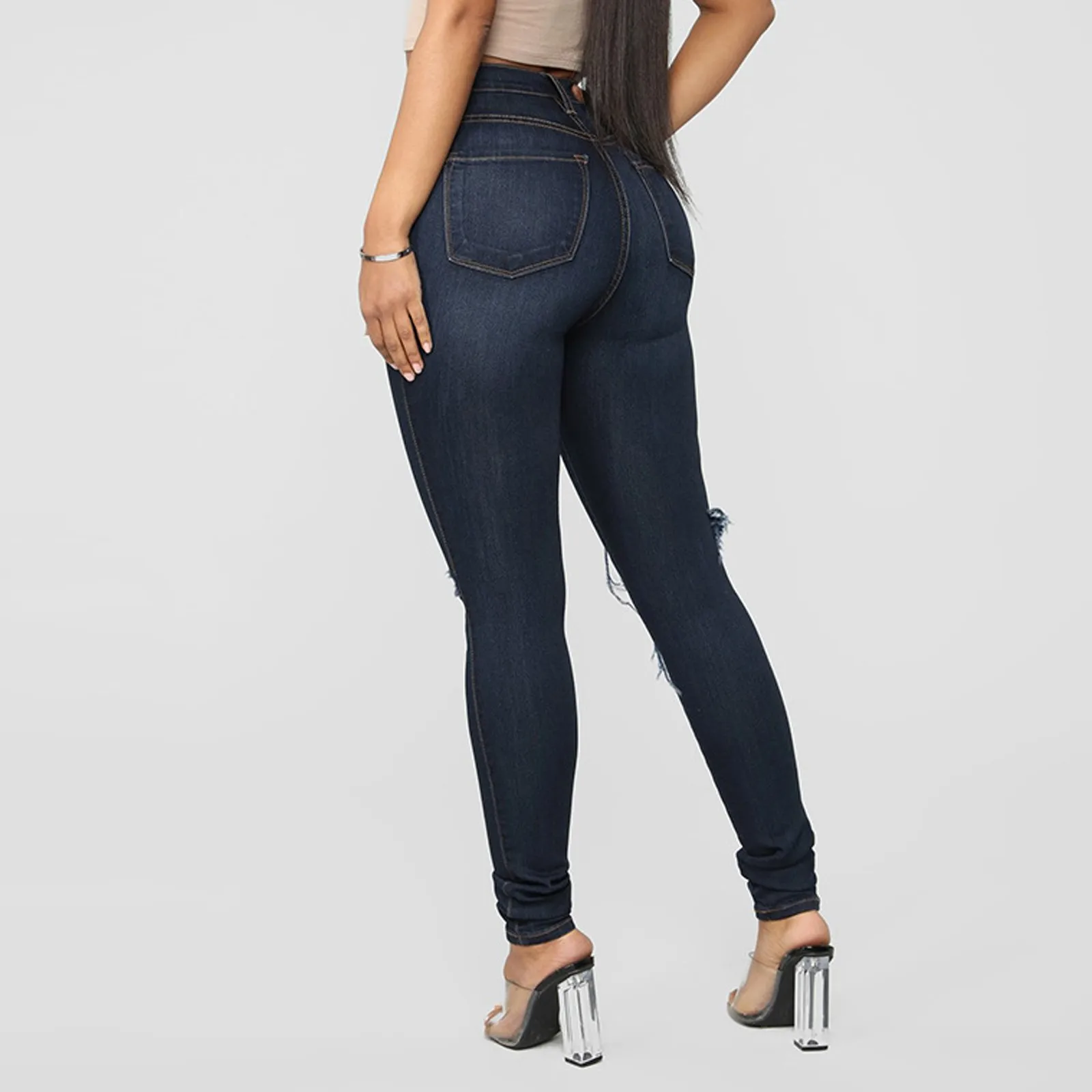 Women Jeans Slim Washed Ripped Hole Gradient Long Jeans Denim Sexy Regular Pants
Women Jeans Slim Washed Ripped Hole Gradient Long Jeans Denim Sexy Regular Pants