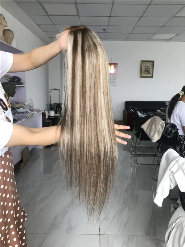 Custom Color balayage Virgin Hair 13x6 Lace Wig 180% density European Hair Made from stock 613 white Blonde Hair
Custom Color balayage Virgin Hair 13x6 Lace Wig 180% density European Hair Made from stock 613 white Blonde Hair