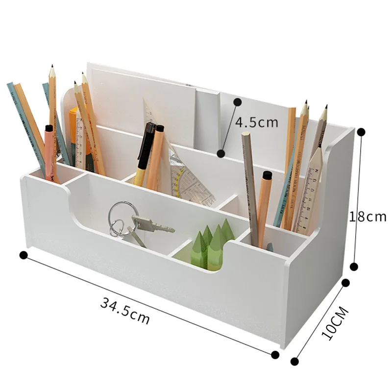 Desktop Pen Holder Organizer Multi-functional Storage Box Commodity Shelf Office Supplies pvc Material
Desktop Pen Holder Organizer Multi-functional Storage Box Commodity Shelf Office Supplies pvc Material