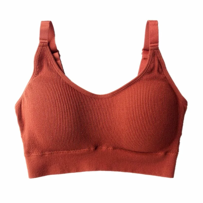Seamless Vest Bra Tops Slim New Crop Top Without Steel Ring Ladies Slim Vest Top 
Seamless Vest Bra Tops Slim New Crop Top Without Steel Ring Ladies Slim Vest Top