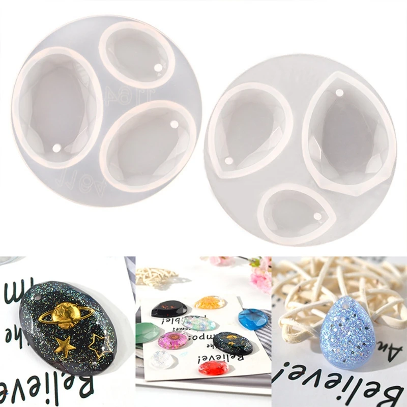 2Pcs Oval Water Drop Pendant Epoxy Resin Mold Earrings Necklace Keychain Silicone Mould DIY Crafts Jewelry Ornaments Tools
2Pcs Oval Water Drop Pendant Epoxy Resin Mold Earrings Necklace Keychain Silicone Mould DIY Crafts Jewelry Ornaments Tools
