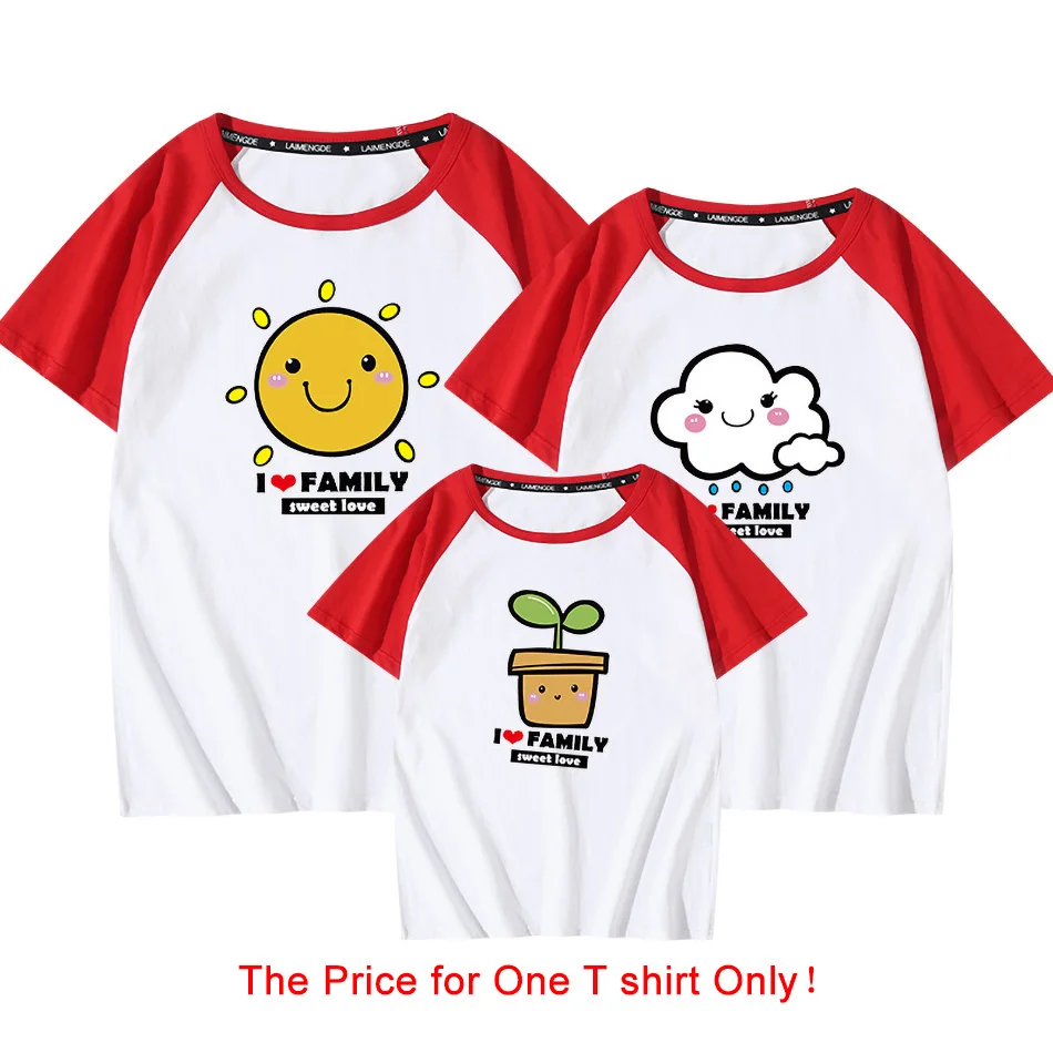 Children Boy Girl Cotton Tshirt I Love Family Matching Outfit Mother Kids Sun Cloud Seedling Graphic Tees Tops T Shirt Clothes
Children Boy Girl Cotton Tshirt I Love Family Matching Outfit Mother Kids Sun Cloud Seedling Graphic Tees Tops T Shirt Clothes