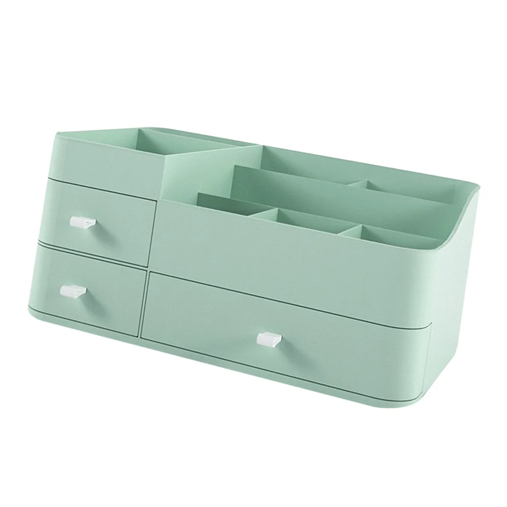 1Pc Household Cosmetic Storage Box Desktop Makeup Organizer Holder Cosmetics Box with Drawer (Green)
1Pc Household Cosmetic Storage Box Desktop Makeup Organizer Holder Cosmetics Box with Drawer (Green)