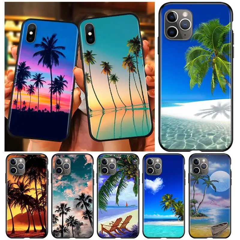 Sea Palm Trees Seaside Black Soft Cover For Apple iPhone 13 12 11 SE XS XR X 7 8 6 5 S mini Plus Pro MAX 2020 Phone Case
Sea Palm Trees Seaside Black Soft Cover For Apple iPhone 13 12 11 SE XS XR X 7 8 6 5 S mini Plus Pro MAX 2020 Phone Case