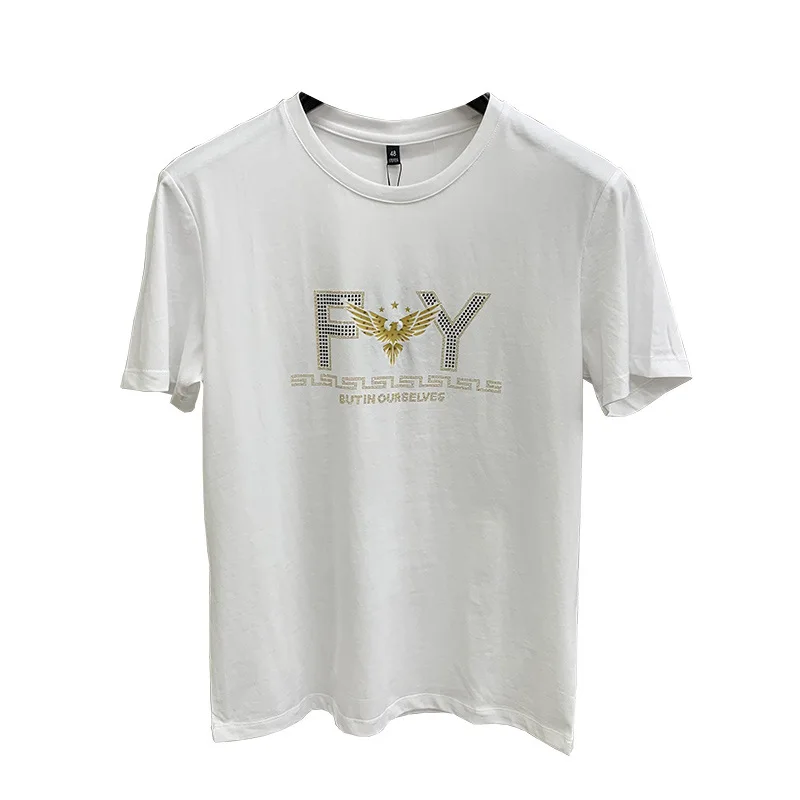 New summer short-sleeved t-shirt men's t-shirt men's shirt hot drilling Korean fashion trendy slim net red half-sleeved shirt
New summer short-sleeved t-shirt men's t-shirt men's shirt hot drilling Korean fashion trendy slim net red half-sleeved shirt
