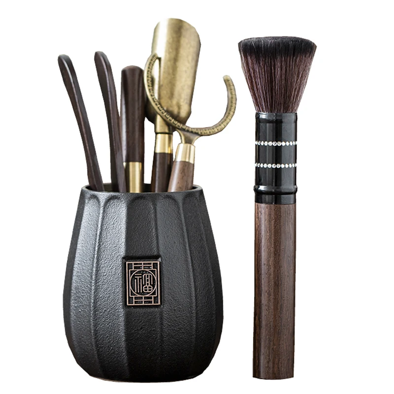 Black Sandalwood Solid Wood Tea Ceremony Six Gentlemen Suit Tea Making Tools Tea Clip Needle Spoon Tea Set Tea Art Accessories
Black Sandalwood Solid Wood Tea Ceremony Six Gentlemen Suit Tea Making Tools Tea Clip Needle Spoon Tea Set Tea Art Accessories