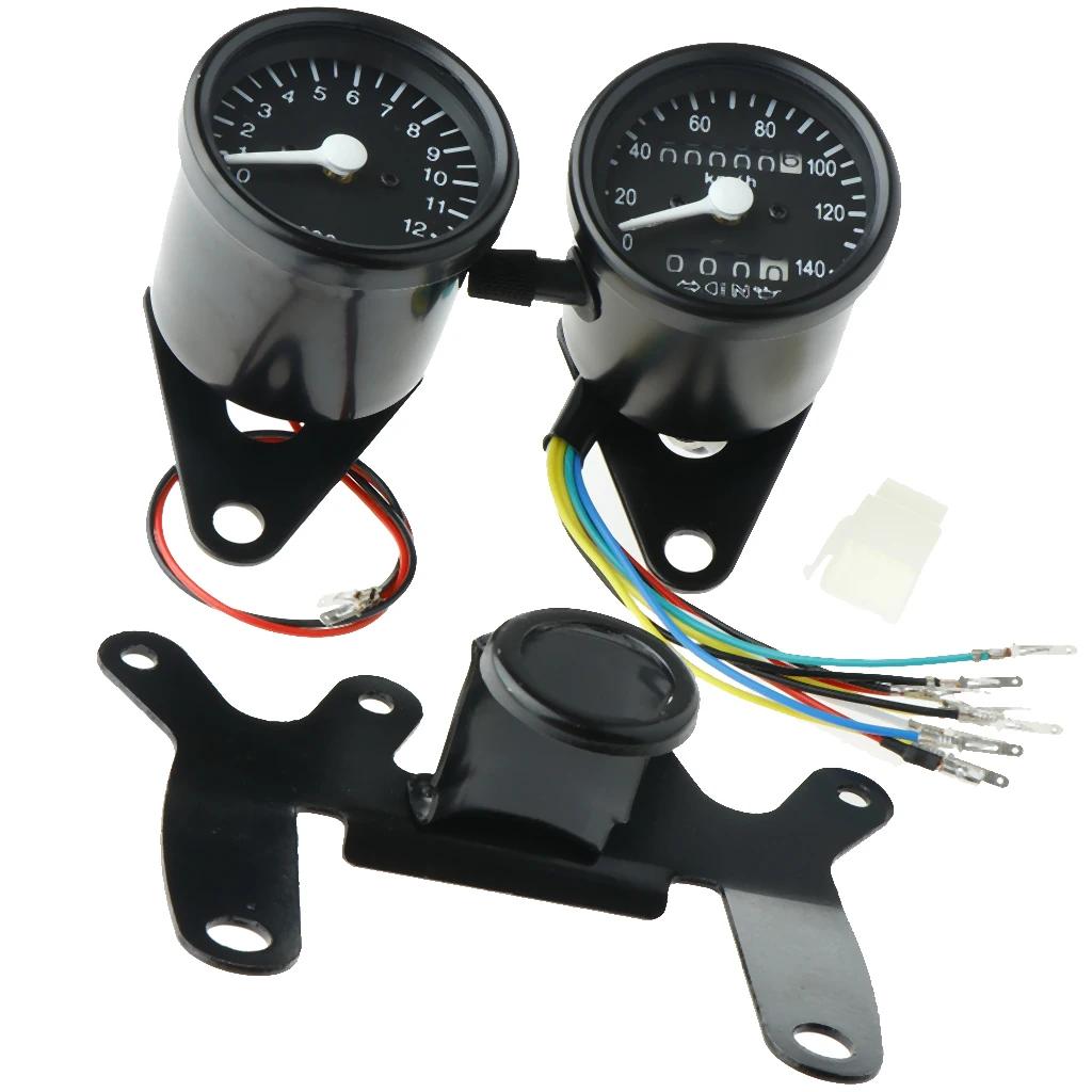 12V Tachometer + Speedometer 280x85x90mm/11.02x33.46x35.43inch + Odometer + Bracket Fit for Motorcycle
12V Tachometer + Speedometer 280x85x90mm/11.02x33.46x35.43inch + Odometer + Bracket Fit for Motorcycle