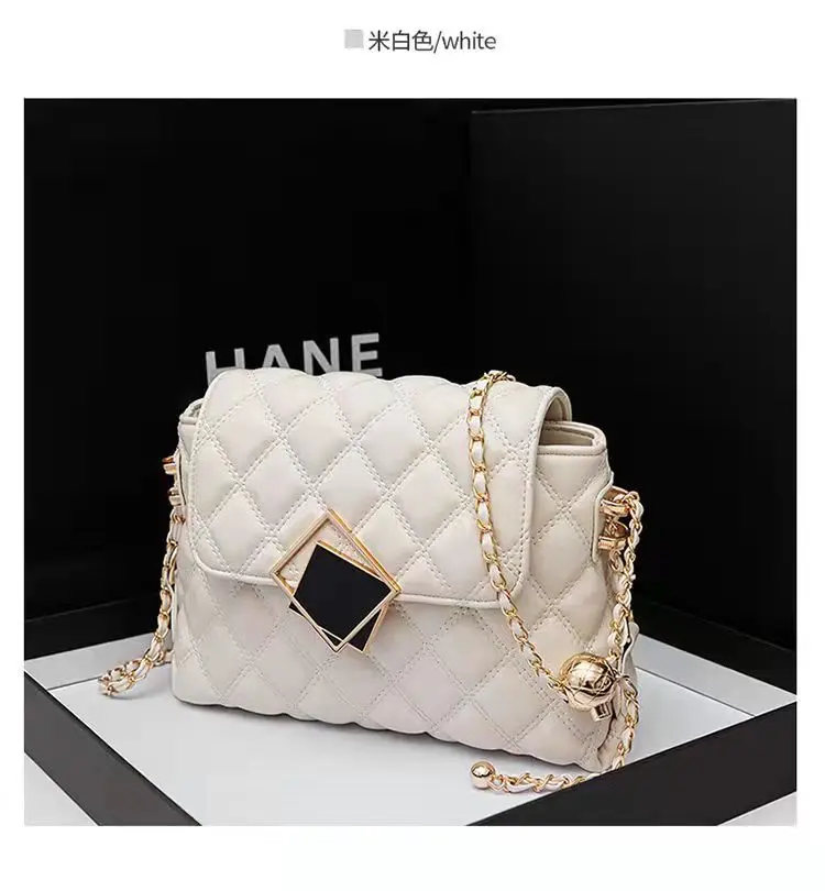2022 New Trendy Rhombus Bag Small Fragrance Bag Soft Cowhide Messenger Leather Fashion One-Shoulder Chain Bag
2022 New Trendy Rhombus Bag Small Fragrance Bag Soft Cowhide Messenger Leather Fashion One-Shoulder Chain Bag