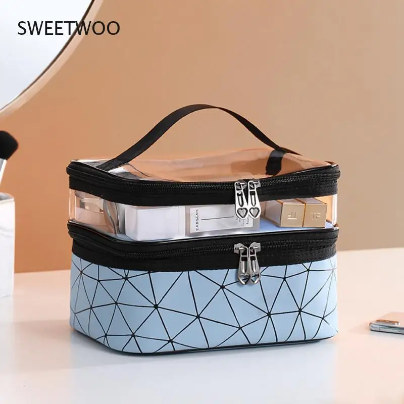 Multifunction Double Transparent Cosmetic Bag Women Make Up Case Big Capacity Travel Makeup Organizer Toiletry Beauty Storage
Multifunction Double Transparent Cosmetic Bag Women Make Up Case Big Capacity Travel Makeup Organizer Toiletry Beauty Storage