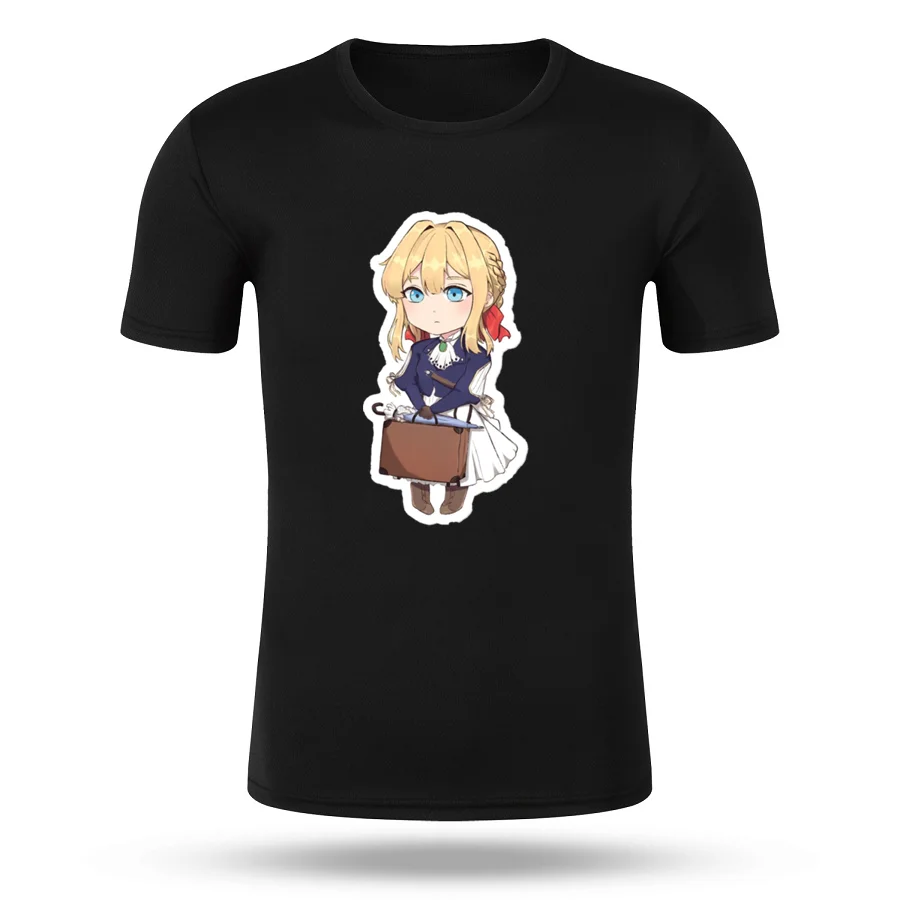 Custom Summer Men Women Violet Evergarden 2 Quick Dry T-shirt 100% Polyester Couple Style Round Neck Jogging T Shirt
Custom Summer Men Women Violet Evergarden 2 Quick Dry T-shirt 100% Polyester Couple Style Round Neck Jogging T Shirt