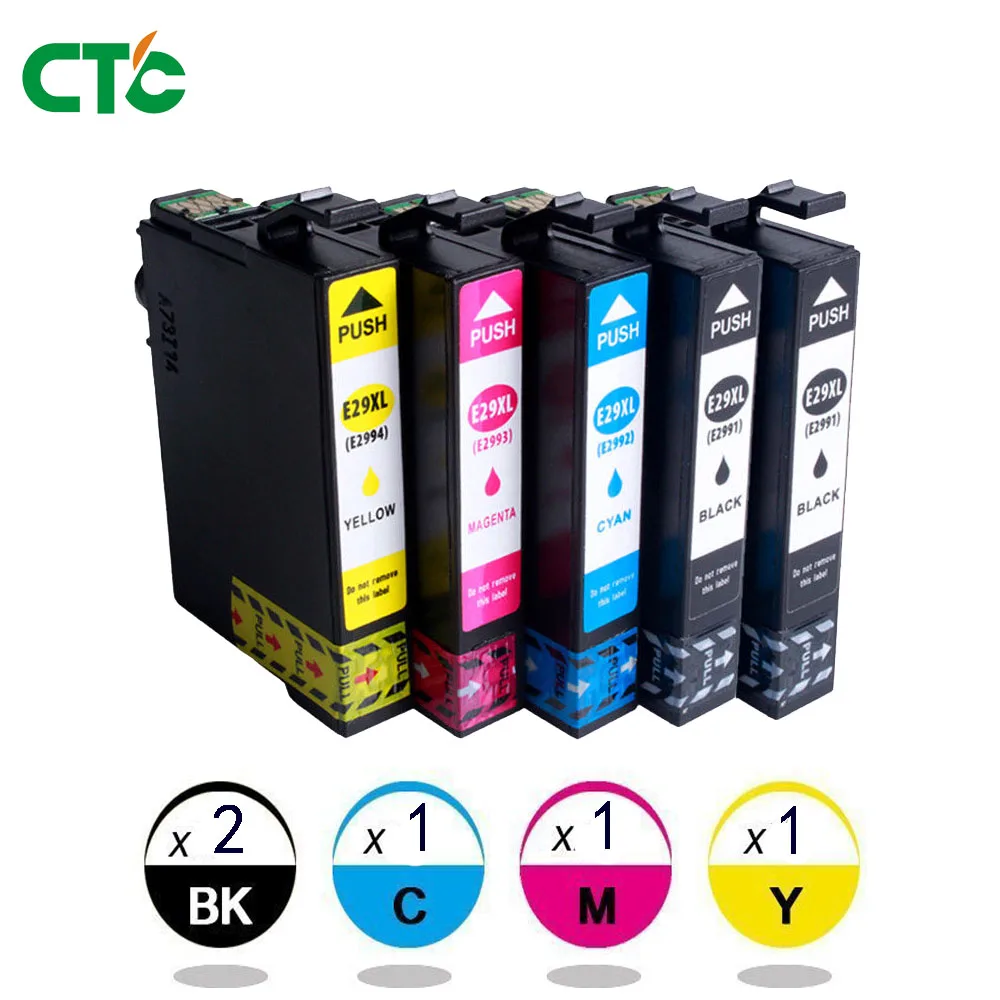 CTC5PCS T2991XL чернильные картриджи совместимые с чернилами XP235 XP247 XP245 XP332 XP335 XP342 XP345 XP435