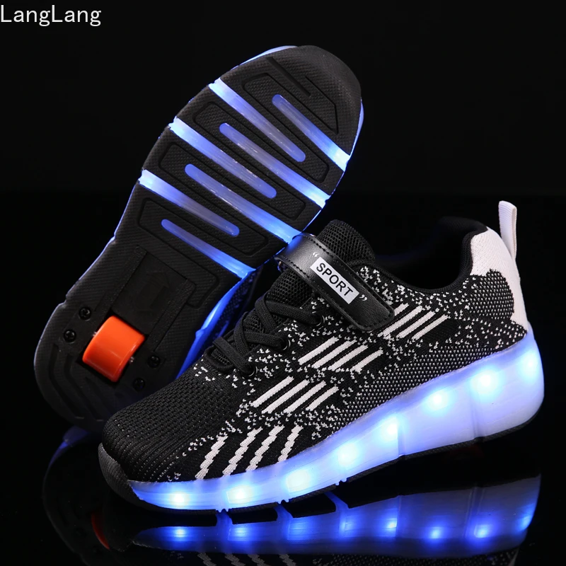 Heelys Kids LED roller shoes for toddler children boy girl glowing light up usb luminous sneakers wheels kids rollers skate
Heelys Kids LED roller shoes for toddler children boy girl glowing light up usb luminous sneakers wheels kids rollers skate